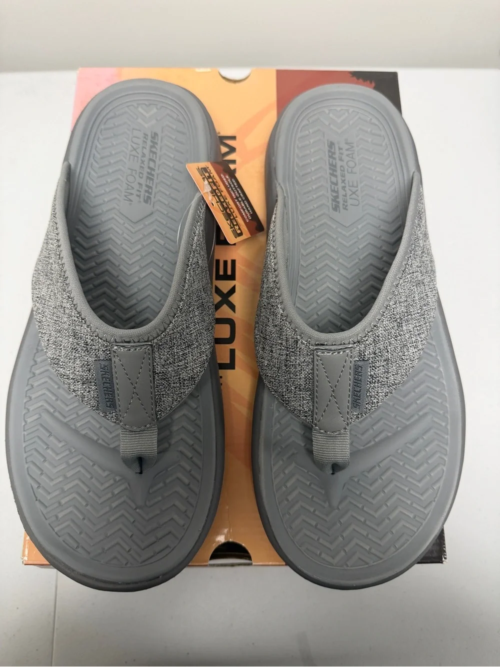 Skechers Men’s Playa Bay Grey Sandals Size 11 NWT